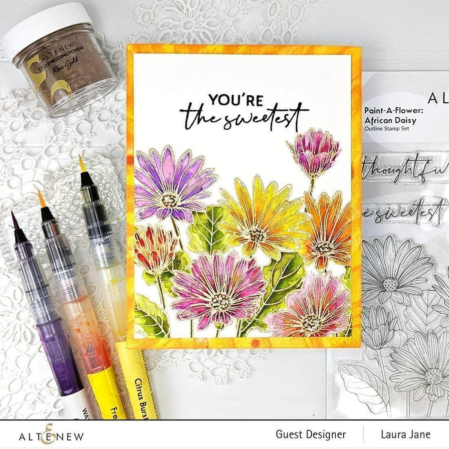 Altenew - Clear Stamps - Paint-A-Flower: African Daisy Outline