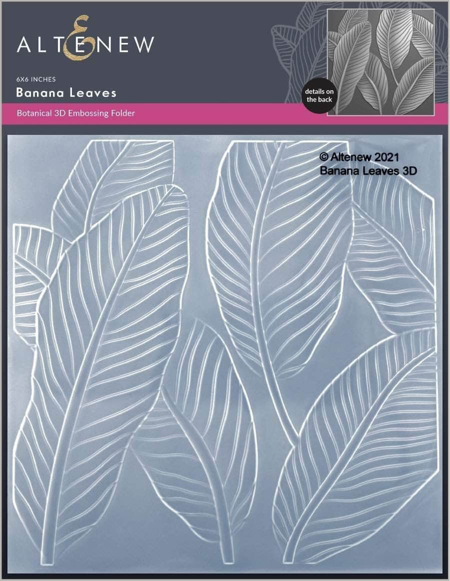 Altenew - 3D Embossing Folder - Banana Leaves
