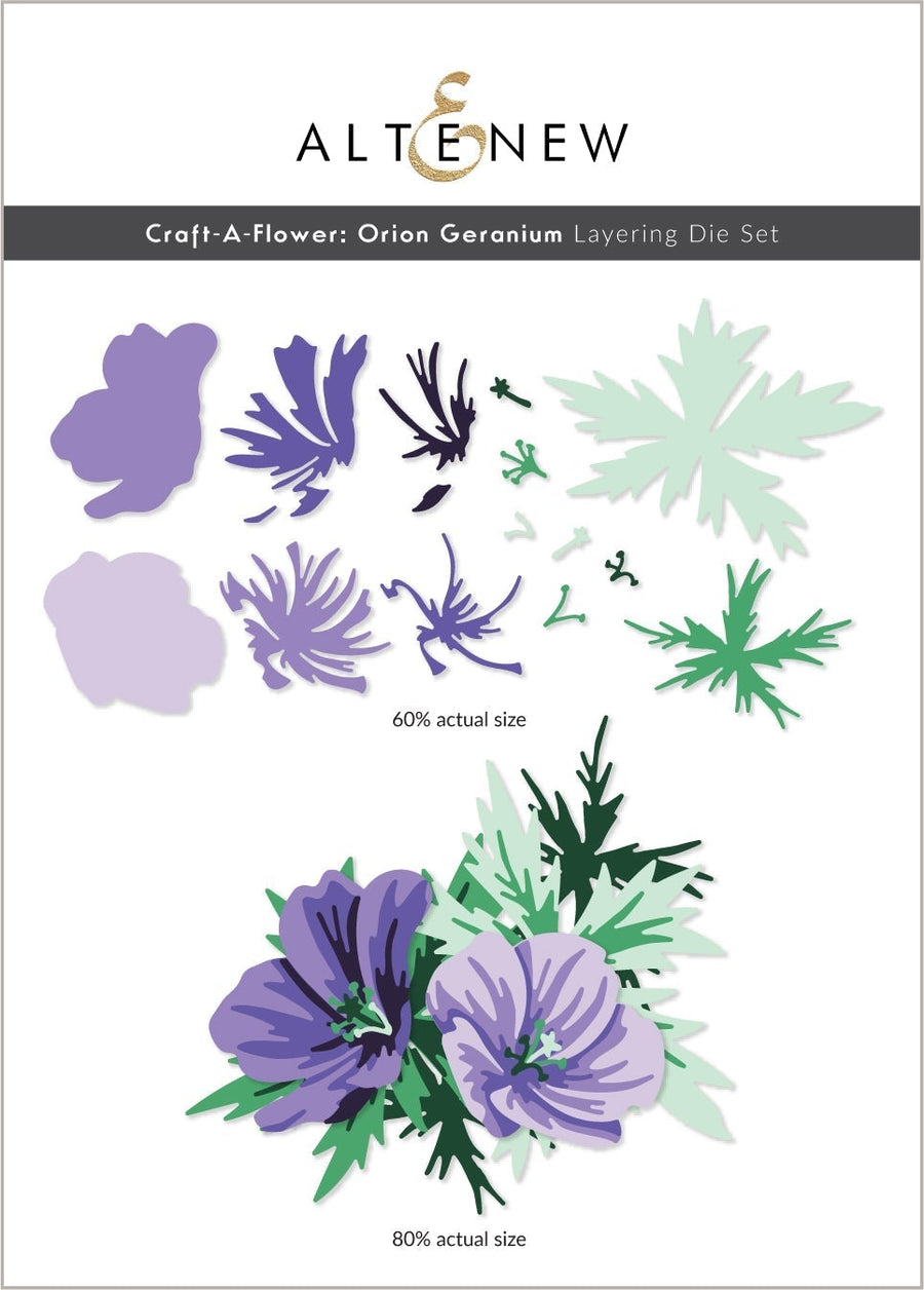 Altenew - Dies - Craft-A-Flower: Orion Geranium Layering