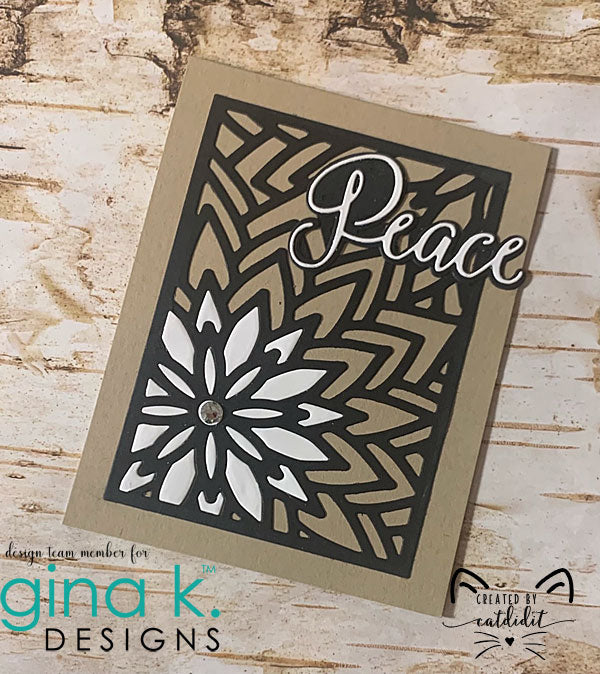 Gina K. Designs - Dies - Dahlia Flower Cover Plate