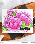 Altenew - Clear Stamps - Gracious Peonies