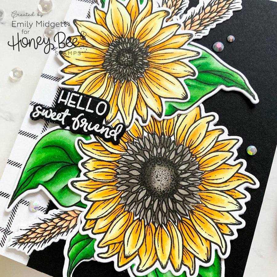 Honey Bee Stamps - Honey Cuts - Sweet Sunflowers