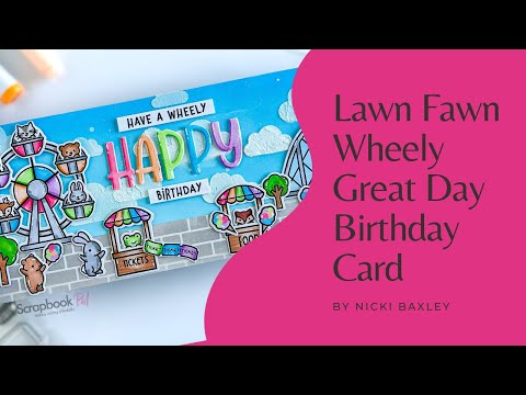 Lawn Fawn - Clear Stamps - Wheely Great Day