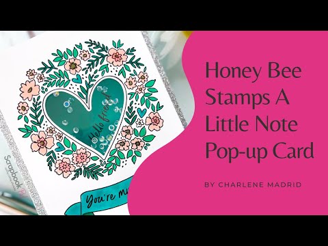 Honey Bee Stamps - Stencils - A Little Note
