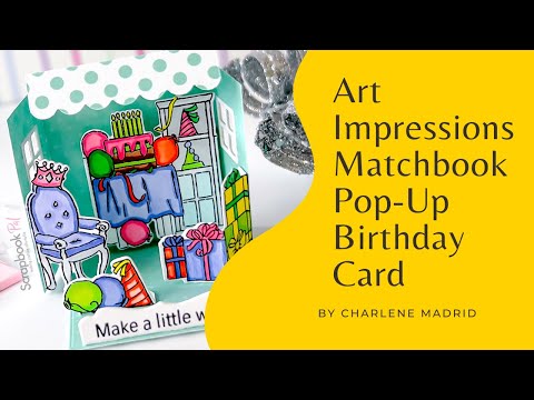 Art Impressions - Stamp & Die Set - Matchbook Birthday
