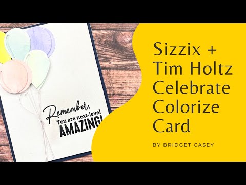 Sizzix - Tim Holtz - Thinlits Dies - Celebrate Colorize