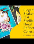 Spellbinders - Floral Reflection Collection - Glimmer Hot Foil Plate & Die Set - Glimmering Just for You