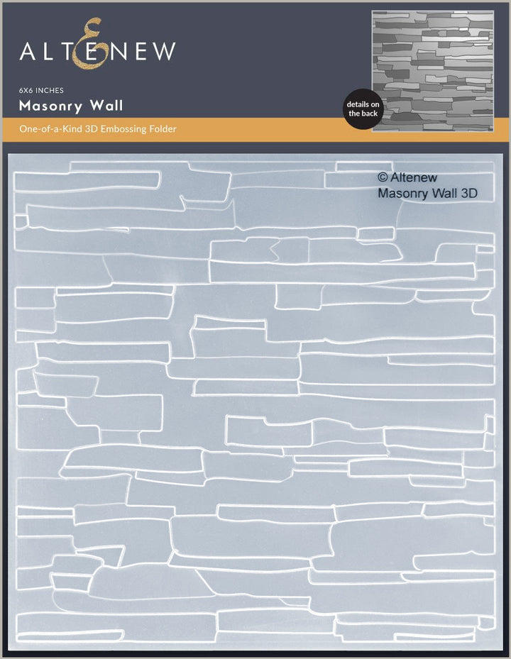 Altenew - 3D Embossing Folder - Masonry Wall